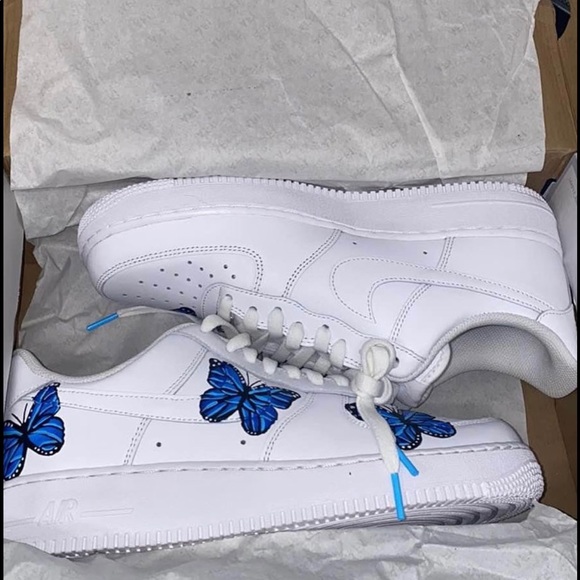 Nike Air Force Blue Butterfly Men's Size